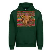 Forest Green serape leopard turquoise sunflowers cow Urban Hoodie - RanaPortraitStore