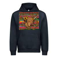 Navy serape leopard turquoise sunflowers cow Urban Hoodie - RanaPortraitStore
