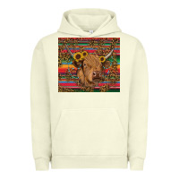 Pigment Pistachio serape leopard turquoise sunflowers cow Urban Hoodie - RanaPortraitStore