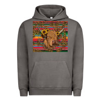 Pigment Tornado serape leopard turquoise sunflowers cow Urban Hoodie - RanaPortraitStore