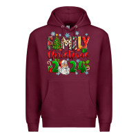 Burgundy family christmas 2024 Premium Hoodie - Zillion Design Studio