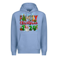 Colony Blue family christmas 2024 Premium Hoodie - Zillion Design Studio