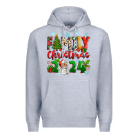 Heather Grey family christmas 2024 Premium Hoodie - Zillion Design Studio