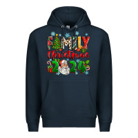 Navy family christmas 2024 Premium Hoodie - Zillion Design Studio