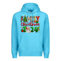 Ocean Blue family christmas 2024 Premium Hoodie - Zillion Design Studio