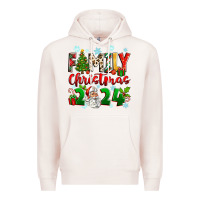 Pale Pink family christmas 2024 Premium Hoodie - Zillion Design Studio