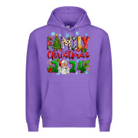 Purple family christmas 2024 Premium Hoodie - Zillion Design Studio