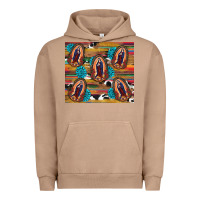 Pigment Burro serape gemstone glitter cowhide lady of guadalupe Urban Hoodie - RanaPortraitStore