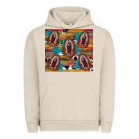 Pigment French Oak serape gemstone glitter cowhide lady of guadalupe Urban Hoodie - RanaPortraitStore