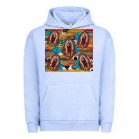 Pigment Grape Ice serape gemstone glitter cowhide lady of guadalupe Urban Hoodie - RanaPortraitStore
