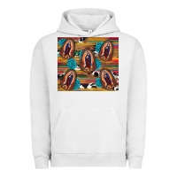 Pigment Lunar Rock serape gemstone glitter cowhide lady of guadalupe Urban Hoodie - RanaPortraitStore