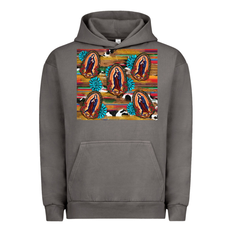 Serape Gemstone Glitter Cowhide Lady Of Guadalupe Urban Hoodie by RanaPortraitStore | Teevron
