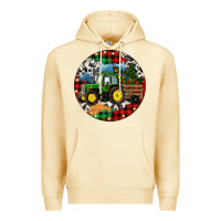 Pina Colada Christmas Farm Tractor Premium Hoodie - RanaPortraitStore