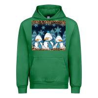 Emerald snowman winter Urban Hoodie - RanaPortraitStore