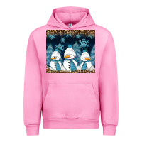 Fuchsia Pink snowman winter Urban Hoodie - RanaPortraitStore
