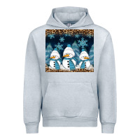 Heather Grey snowman winter Urban Hoodie - RanaPortraitStore