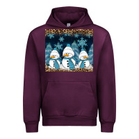 Mauve Wine snowman winter Urban Hoodie - RanaPortraitStore