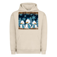 Pigment French Oak snowman winter Urban Hoodie - RanaPortraitStore
