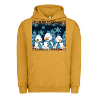 Pigment Peanut Butter snowman winter Urban Hoodie - RanaPortraitStore