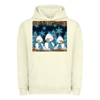 Pigment Pistachio snowman winter Urban Hoodie - RanaPortraitStore