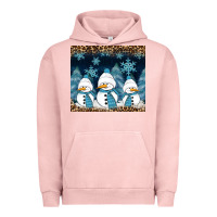 Pigment Salmon snowman winter Urban Hoodie - RanaPortraitStore