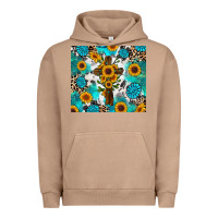 Pigment Burro sunflower cross cowhide gemstones Urban Hoodie - RanaPortraitStore