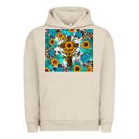 Pigment French Oak sunflower cross cowhide gemstones Urban Hoodie - RanaPortraitStore