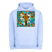 Pigment Grape Ice sunflower cross cowhide gemstones Urban Hoodie - RanaPortraitStore