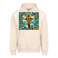 Sandshell sunflower cross cowhide gemstones Urban Hoodie - RanaPortraitStore