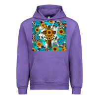 Sunflower Cross Cowhide Gemstones Urban Hoodie | Teevron