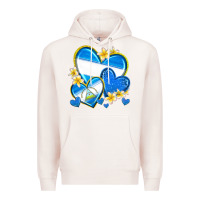 Pale Pink nicaragua hearts Premium Hoodie - texasbilliewilder