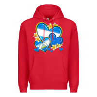 Red nicaragua hearts Premium Hoodie - texasbilliewilder