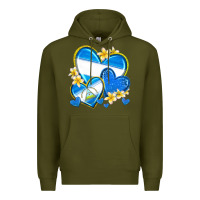 Army Green nicaragua hearts Premium Hoodie - texasbilliewilder