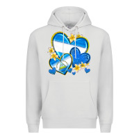 Dove Grey nicaragua hearts Premium Hoodie - texasbilliewilder
