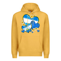 Mustard nicaragua hearts Premium Hoodie - texasbilliewilder