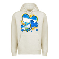 Oatmeal Heather nicaragua hearts Premium Hoodie - texasbilliewilder