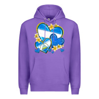Purple nicaragua hearts Premium Hoodie - texasbilliewilder