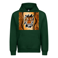 Forest Green tiger scratch mark Urban Hoodie - RanaPortraitStore