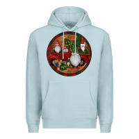 Blue Mist Gnome Truck Christmas Premium Hoodie - RanaPortraitStore