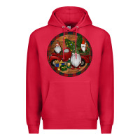 Cardinal Gnome Truck Christmas Premium Hoodie - RanaPortraitStore