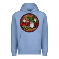 Colony Blue Gnome Truck Christmas Premium Hoodie - RanaPortraitStore