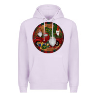 Lilac Gnome Truck Christmas Premium Hoodie - RanaPortraitStore