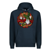 Navy Gnome Truck Christmas Premium Hoodie - RanaPortraitStore