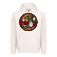 Pale Pink Gnome Truck Christmas Premium Hoodie - RanaPortraitStore
