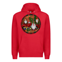 Red Gnome Truck Christmas Premium Hoodie - RanaPortraitStore