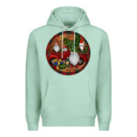 Seafoam Gnome Truck Christmas Premium Hoodie - RanaPortraitStore