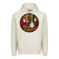 Oatmeal Heather Gnome Truck Christmas Premium Hoodie - RanaPortraitStore