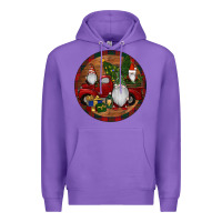 Purple Gnome Truck Christmas Premium Hoodie - RanaPortraitStore