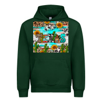 Forest Green texas Urban Hoodie - RanaPortraitStore
