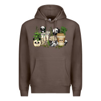 Coffee panda coffee cups Premium Hoodie - texasbilliewilder
